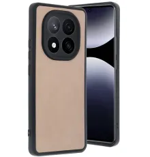 Redmi Note 14 Pro 5G Kılıf Aras Deri Kapak - Pudra