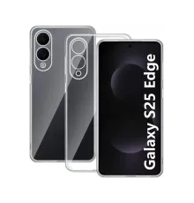 Samsung Galaxy S25 Edge Kılıf Lüx Şeffaf Silikon