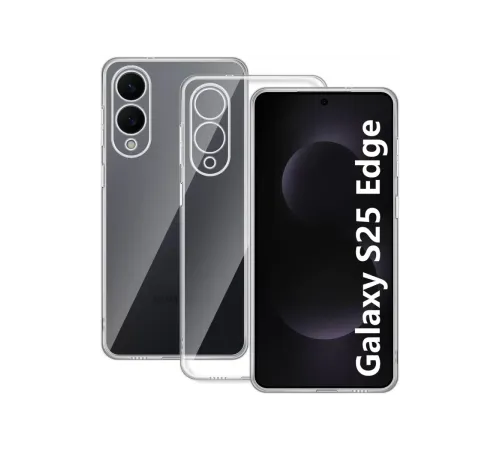 Samsung Galaxy S25 Edge Kılıf Lüx Şeffaf Silikon