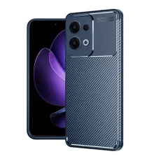 Reno 13 Pro Kılıf Auto Focus Karbon Kapak - Lacivert