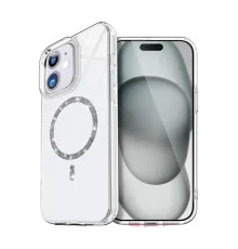 Apple iPhone 12 Live Diamond Magsafe Kapak - Şeffaf