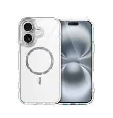 Apple iPhone 16 Live Diamond Magsafe Kapak - Şeffaf