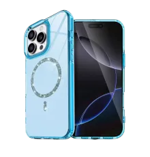 Apple iPhone 16 Pro Live Diamond Magsafe Kapak - Mavi