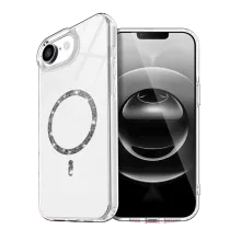 Apple iPhone 16E Live Diamond Magsafe Kapak - Şeffaf