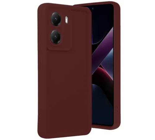 Poco X7 Pro Viera Silikon - Bordo