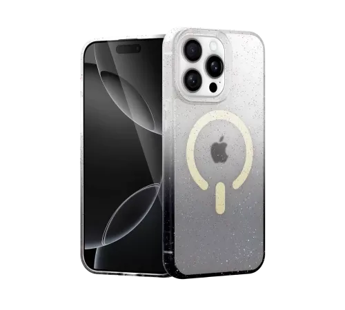 Apple iPhone 14 Pro Max Pummel Shiny Magsafe Kapak - Siyah