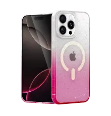 Apple iPhone 15 Pro Pummel Shiny Magsafe Kapak - Pembe