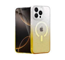 Apple iPhone 15 Pro Max Pummel Shiny Magsafe Kapak - Gold