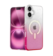 Apple iPhone 16 Pummel Shiny Magsafe Kapak - Pembe