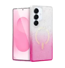 Samsung Galaxy S25 Plus Pummel Shiny Magsafe Kapak - Pembe