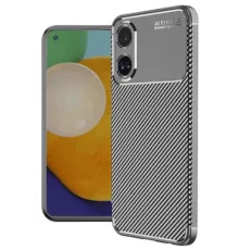 A60 Kılıf Auto Focus Karbon Kapak - Gri