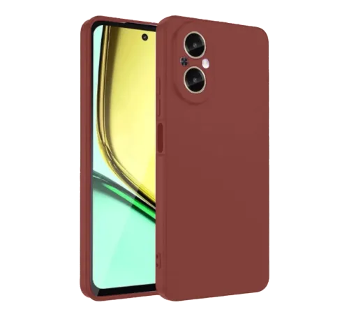 Realme 12 Lite Kılıf First Silikon - Bordo