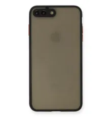 Apple iPhone 7 Plus Kılıf Montreal Silikon Kapak - Siyah