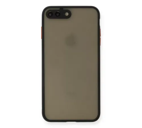 Apple iPhone 7 Plus Kılıf Montreal Silikon Kapak - Siyah