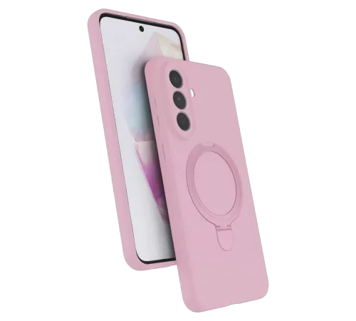 Samsung Galaxy A57 5G Regal Magsafe Standlı Kapak - Açık Pembe