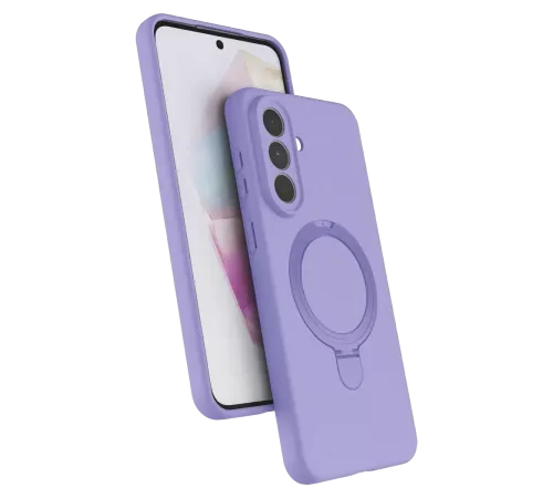 Samsung Galaxy A57 5G Regal Magsafe Standlı Kapak - Lila
