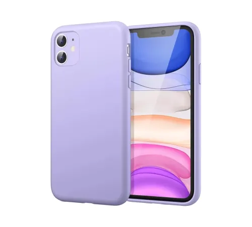 Apple iPhone 11 Kılıf First Silikon - Lila