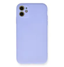 Apple iPhone 11 Kılıf Nano içi Kadife Silikon - Lila