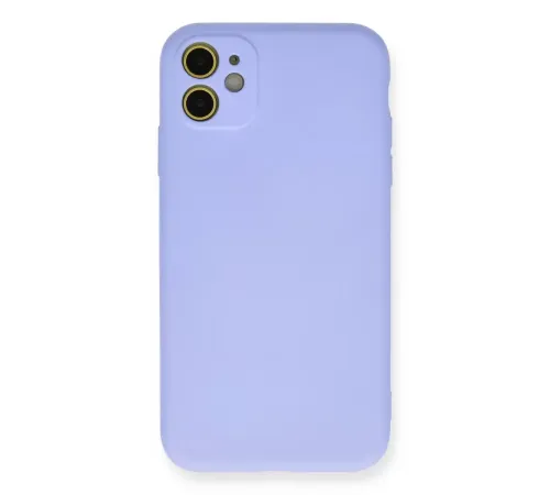 Apple iPhone 11 Kılıf Nano içi Kadife Silikon - Lila