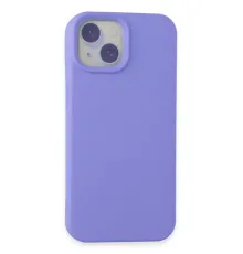 Apple iPhone 15 Kılıf Nano içi Kadife Silikon - Lila
