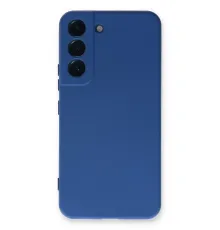 Samsung Galaxy S23 Kılıf Nano içi Kadife Silikon - Mavi