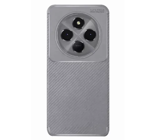 Redmi 14C Kılıf Auto Focus Karbon Kapak - Gri