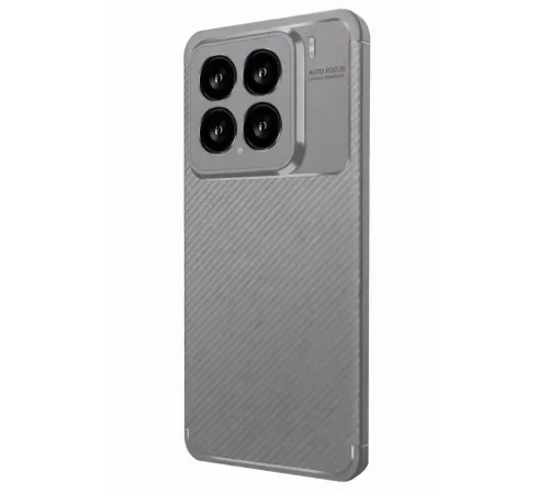 Mi 15 Kılıf Auto Focus Karbon Kapak - Gri