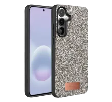 Samsung Galaxy A37 5G Bright Simli Kapak - Gümüş