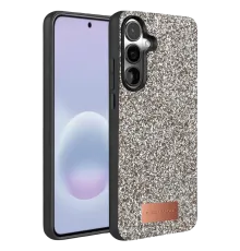 Samsung Galaxy A57 5G Bright Simli Kapak - Gümüş