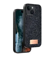 Apple iPhone 15 Bright Simli Kapak - Siyah
