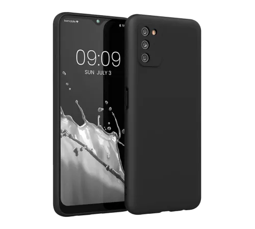 Samsung Galaxy A03S Kılıf First Silikon - Siyah