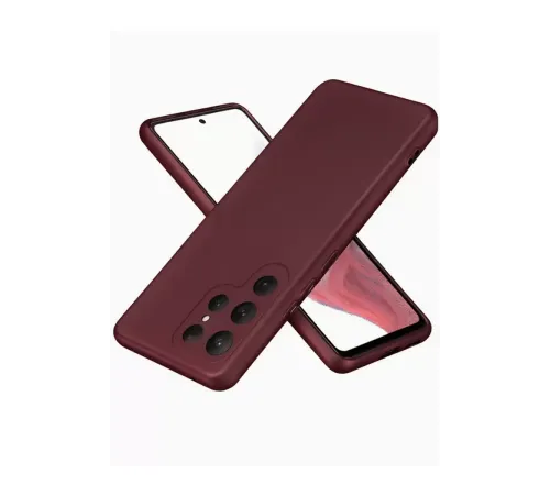 Samsung Galaxy S25 Ultra Kılıf First Silikon - Bordo