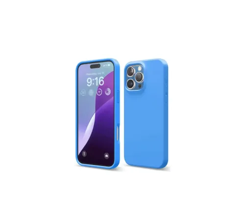 Apple iPhone 16 Pro Kılıf First Silikon - Mavi
