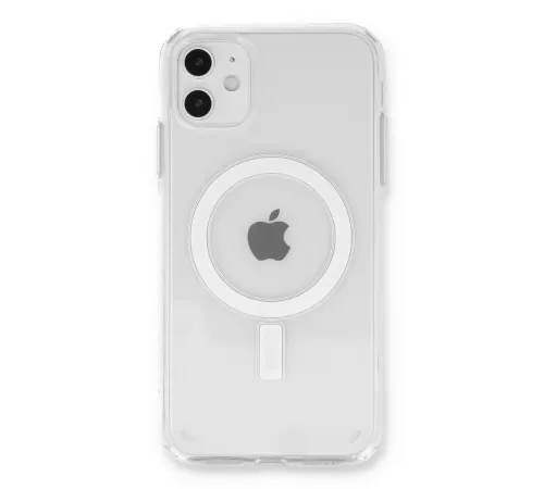 Apple iPhone 11 Kılıf Pc Real Magsafe Kapak - Şeffaf