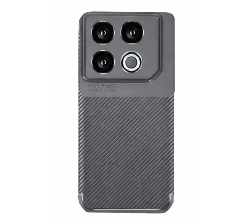 İnfinix GT 20 Pro Kılıf Auto Focus Karbon Kapak - Gri