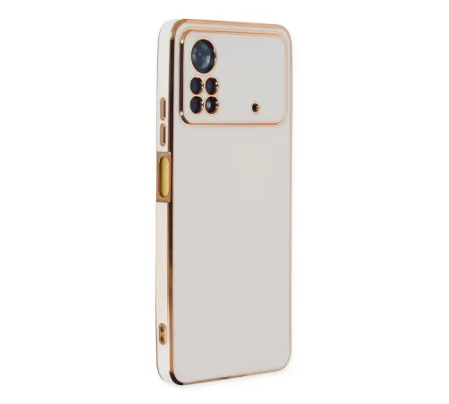 Poco X4 Pro 5G Kılıf Volet Silikon - Beyaz