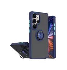 Samsung Galaxy S26 Ultra Montreal Yüzüklü Silikon Kapak - Lacivert