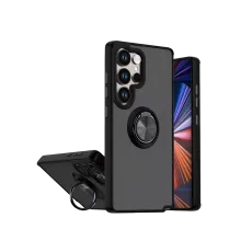 Samsung Galaxy S26 Ultra Montreal Yüzüklü Silikon Kapak - Siyah