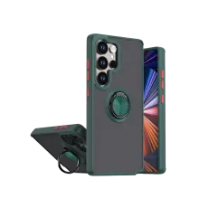 Samsung Galaxy S26 Ultra Montreal Yüzüklü Silikon Kapak - Yeşil