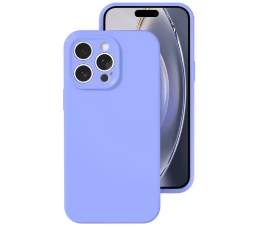 Apple iPhone 16 Pro Kılıf Nano içi Kadife Silikon - Lila