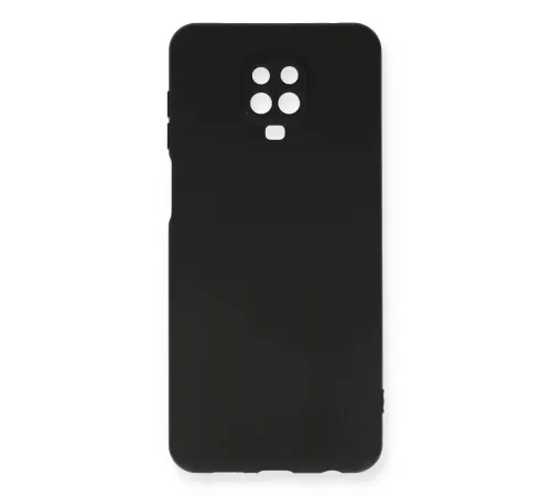 Redmi Note 9 Pro Kılıf Nano içi Kadife Silikon - Siyah