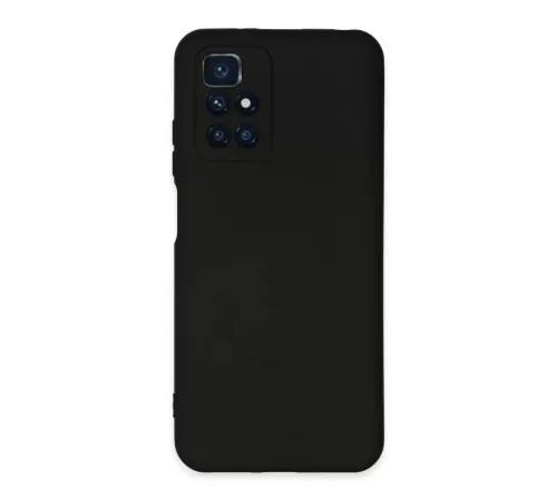 Redmi 10 2022 Kılıf Nano içi Kadife Silikon - Siyah