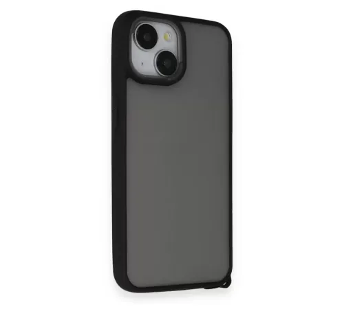 Apple iPhone 14 Kılıf Elegant Kapak - Siyah