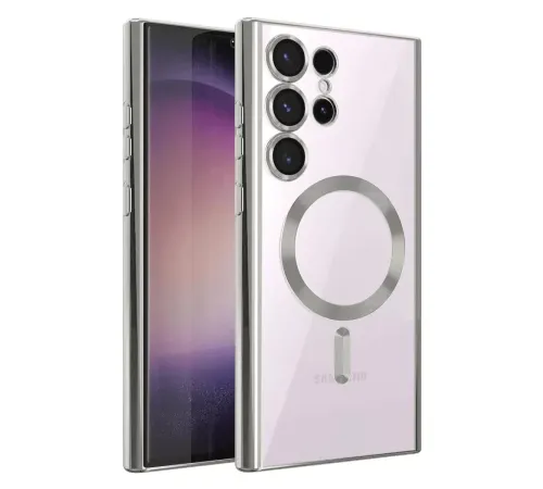 Samsung Galaxy S25 Ultra Kılıf Kross Magneticsafe Kapak - Gümüş