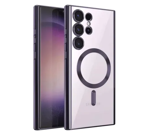 Samsung Galaxy S25 Ultra Kılıf Kross Magneticsafe Kapak - Mor