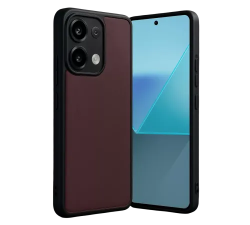 Redmi Note 13 Pro 4G Kılıf Aras Deri Kapak - Bordo