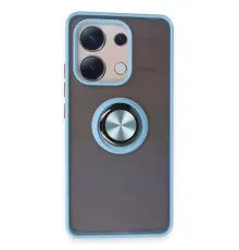 Redmi Note 13 4G Kılıf Montreal Yüzüklü Silikon Kapak - Buz Mavi