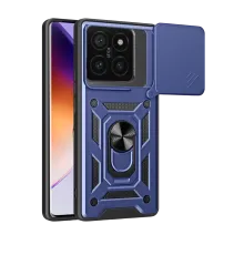 Mi 14T Pro Kılıf Pars Lens Yüzüklü Silikon - Lacivert