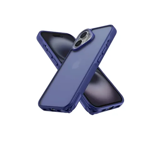 Apple iPhone 16 Kılıf Elegant Kapak - Lacivert