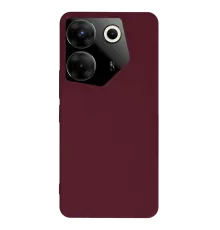 Tecno Camon 20 Pro 5G Kılıf First Silikon - Bordo